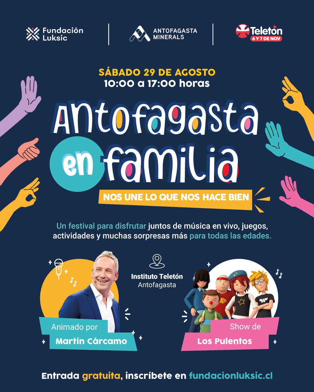 Más de 550 personas participaron de festival Antofagasta en Familia